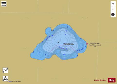 Whitefish depth contour Map - i-Boating App