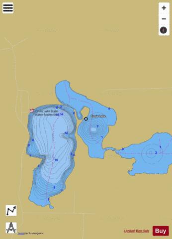 Cross (North East Bay) depth contour Map - i-Boating App