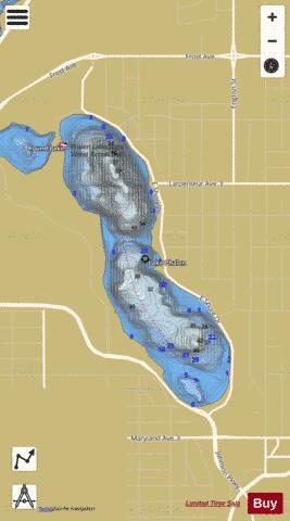 Phalen depth contour Map - i-Boating App