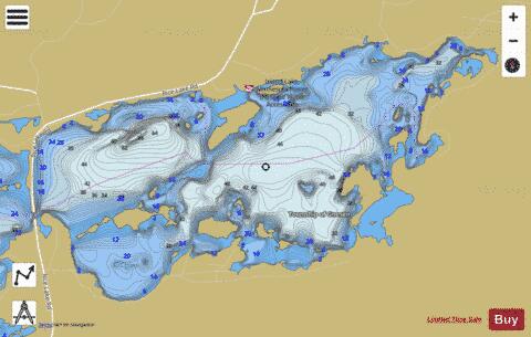 Island Lake Rsvr(E.Basin) depth contour Map - i-Boating App
