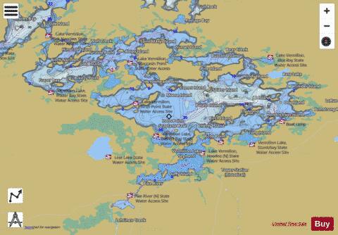 East Vermilion depth contour Map - i-Boating App