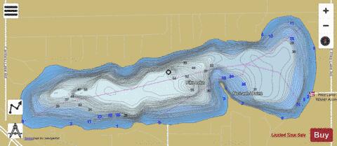 Pike depth contour Map - i-Boating App