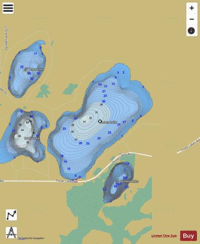Leora depth contour Map - i-Boating App