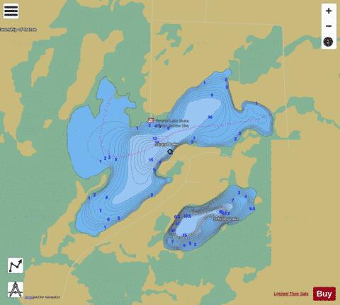 Strand depth contour Map - i-Boating App