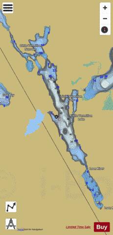 Little Vermilion depth contour Map - i-Boating App