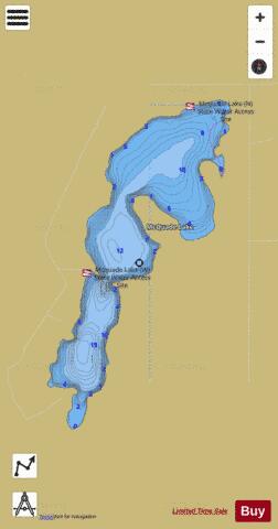 McQuade depth contour Map - i-Boating App