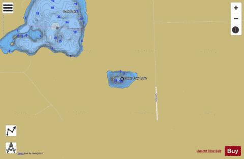 Camp A depth contour Map - i-Boating App