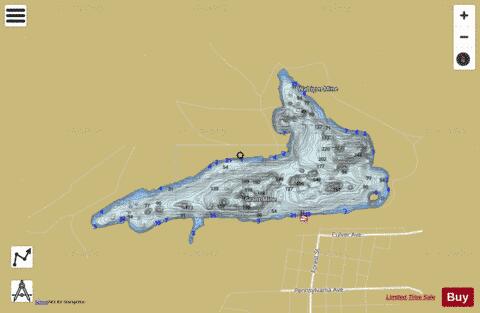 Iron Chief Complex depth contour Map - i-Boating App