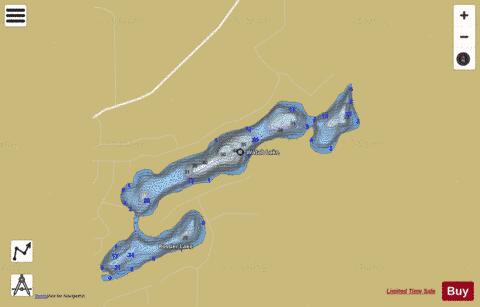 Watab depth contour Map - i-Boating App