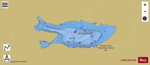 Goodners depth contour Map - i-Boating App