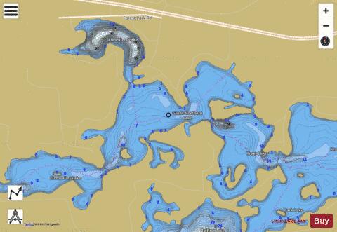 Great Northern depth contour Map - i-Boating App