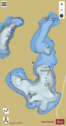 Big Fish depth contour Map - i-Boating App