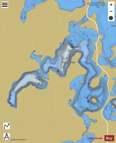 Horseshoe depth contour Map - i-Boating App