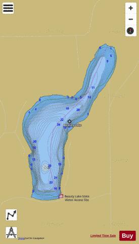 Beauty depth contour Map - i-Boating App