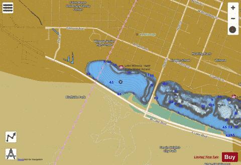 Winona (North Bay) depth contour Map - i-Boating App