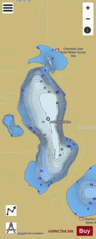 Charlotte depth contour Map - i-Boating App