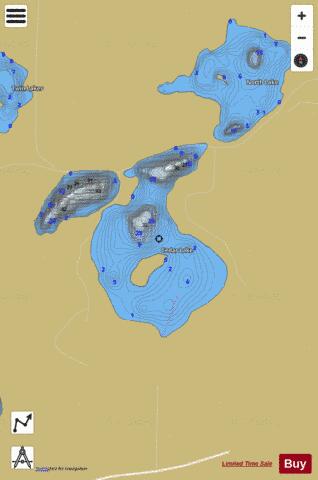 Cedar depth contour Map - i-Boating App