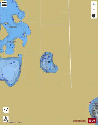 Unnamed (Otter) depth contour Map - i-Boating App