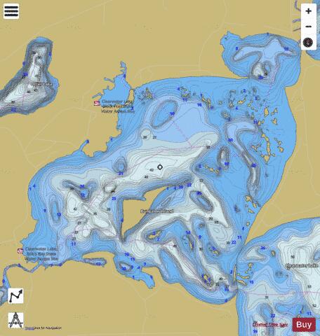 Clearwater (West) depth contour Map - i-Boating App