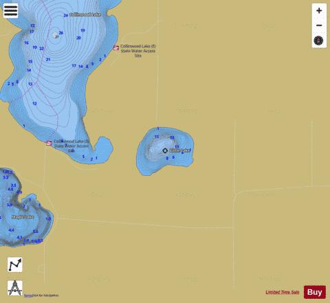 Chelgren depth contour Map - i-Boating App