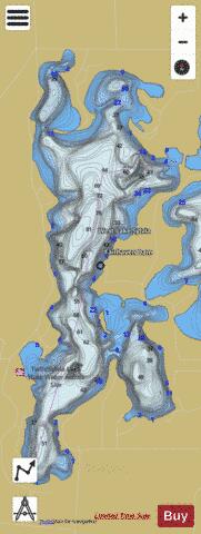 West Lake Sylvia depth contour Map - i-Boating App