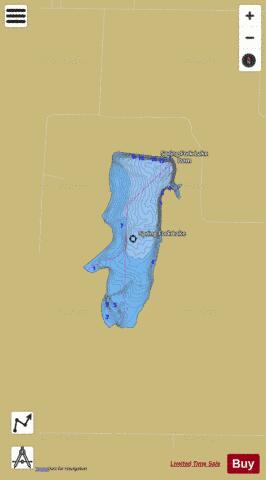 Springfork Lake depth contour Map - i-Boating App
