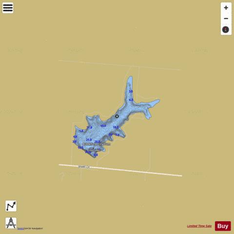 Brookfield City Lake depth contour Map - i-Boating App
