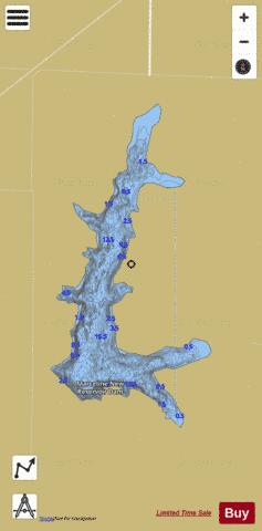 Marceline Lake depth contour Map - i-Boating App