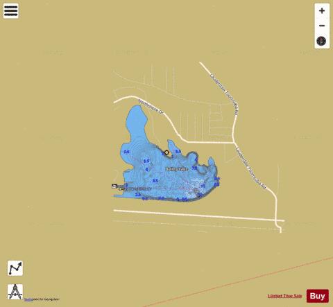 Tom Bailey depth contour Map - i-Boating App