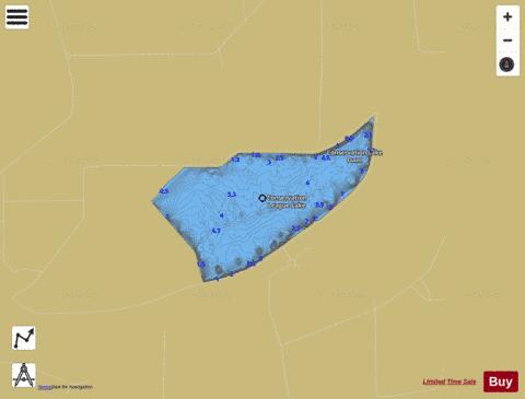 Conservation League Lake (Lake Charlie Capps) depth contour Map - i-Boating App
