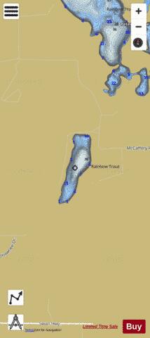 Mccaffery Lake depth contour Map - i-Boating App