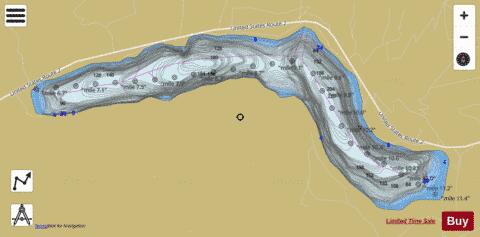 Mcgregor Lake depth contour Map - i-Boating App