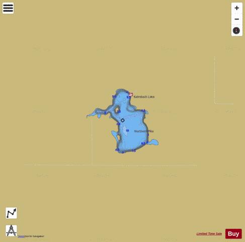 Kalmbach Lake depth contour Map - i-Boating App