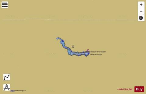 Schlecht-Thom Dam depth contour Map - i-Boating App