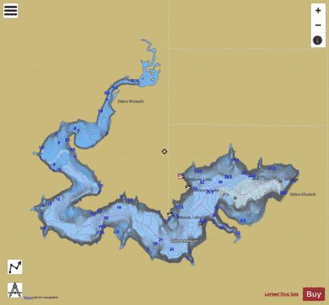 LaMoure, Lake depth contour Map - i-Boating App
