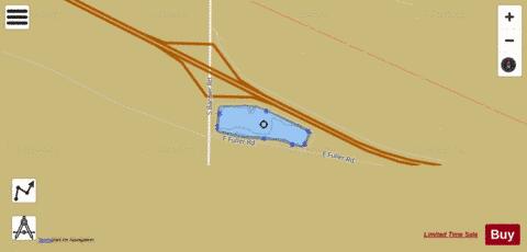 Brady Lake depth contour Map - i-Boating App
