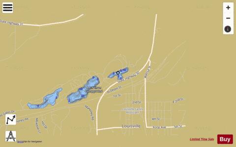 Louisville 1 depth contour Map - i-Boating App