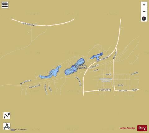 Louisville 2 depth contour Map - i-Boating App