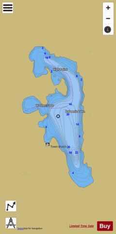 Baboosic Lake depth contour Map - i-Boating App