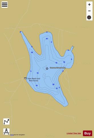 Canaan Street Lake depth contour Map - i-Boating App