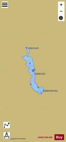 Daniels Lake depth contour Map - i-Boating App