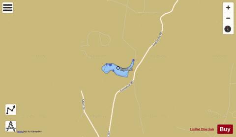 Lily Pond depth contour Map - i-Boating App