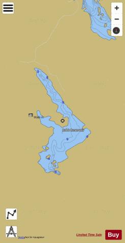 Robb Reservoir depth contour Map - i-Boating App