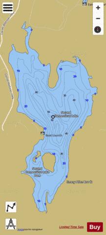 Second Connecticut Lake depth contour Map - i-Boating App