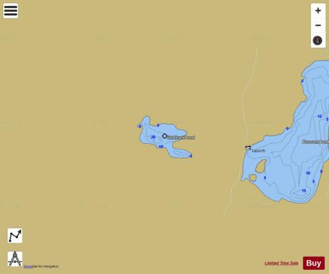 Shattuck Pond depth contour Map - i-Boating App
