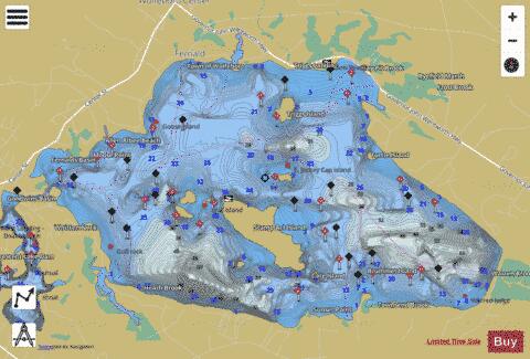 Lake Wentworth depth contour Map - i-Boating App