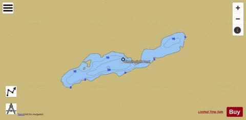 Wheelwright Pond depth contour Map - i-Boating App