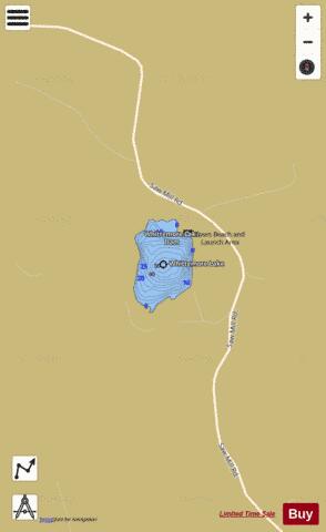 Whittemore Lake depth contour Map - i-Boating App