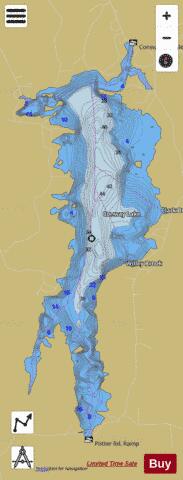 Conway Lake depth contour Map - i-Boating App