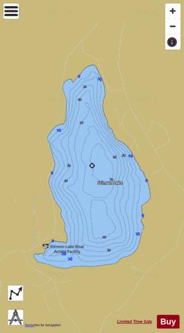 Stinson Lake depth contour Map - i-Boating App